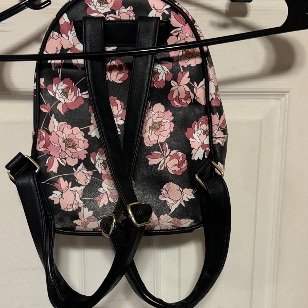 Juicy Couture Floral Black and Pink Backpack - Picture 10 of 14